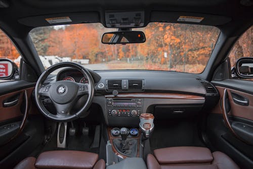 Black Vehicle Interior