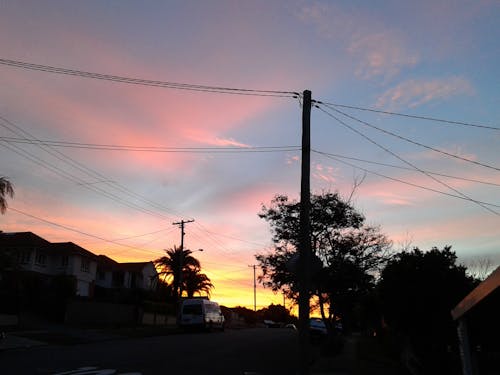 Immagine gratuita di bel cielo, cielo al tramonto, cielo viola