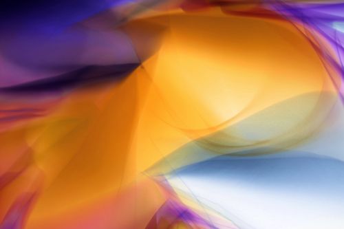 Free Colorful abstract art featuring vivid orange, purple, and yellow hues. Stock Photo