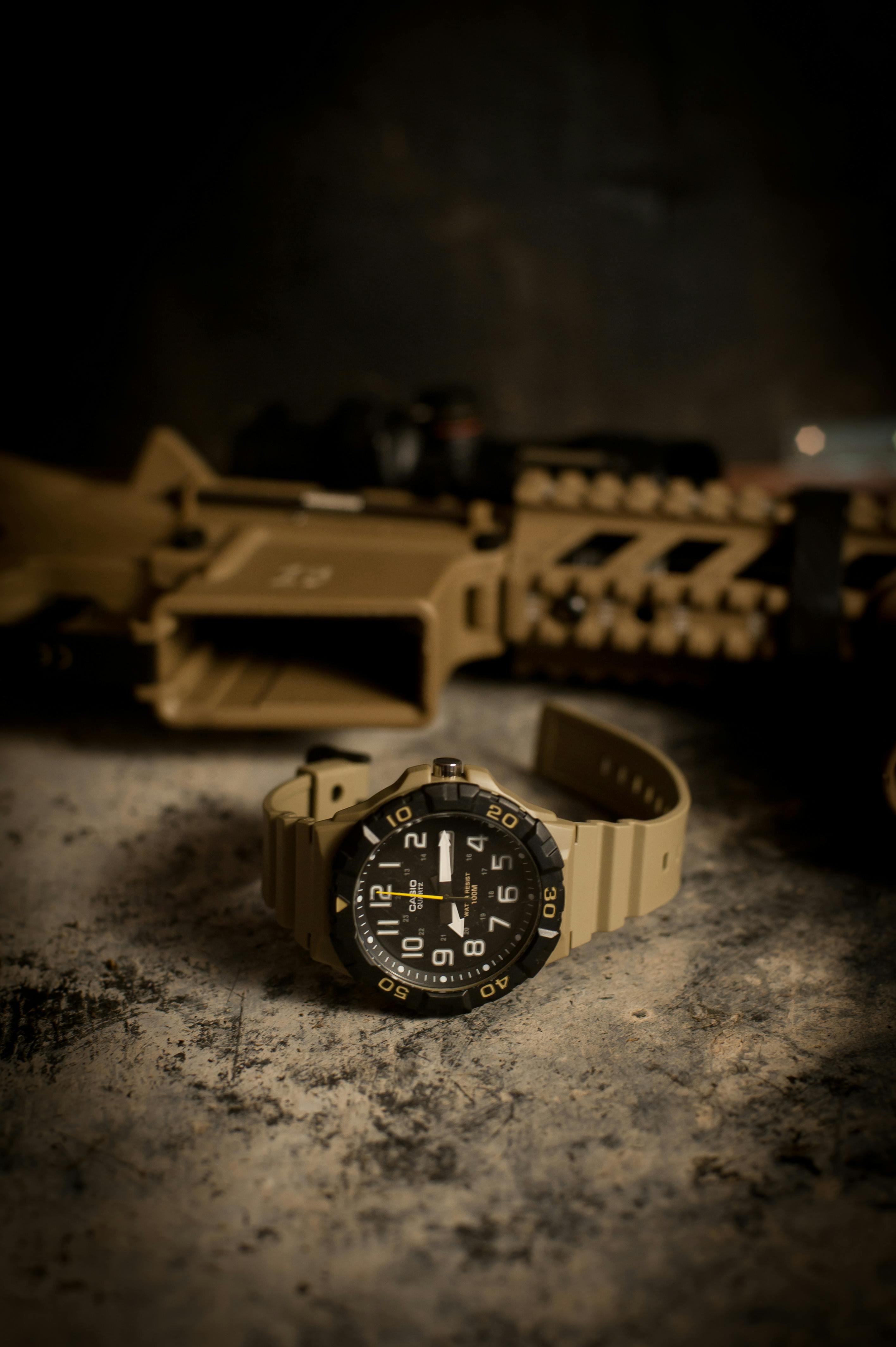 Group of U.S. Veterans attending a watch meetup, sharing stories and displaying their diverse collections of military and tactical timepieces
