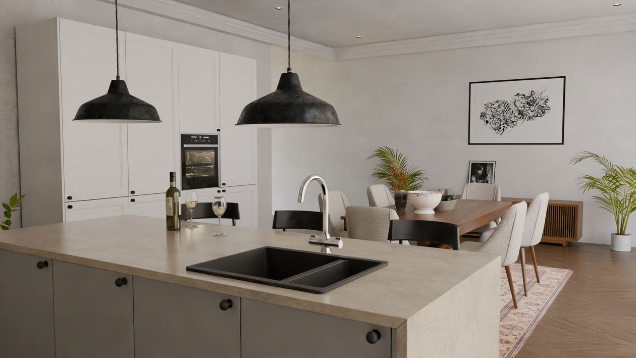 Diseño Interior De Cocina Y Comedor Moderno. · Foto de stock gratuita