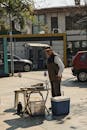 Street Vendor in İstanbul Selling Goods