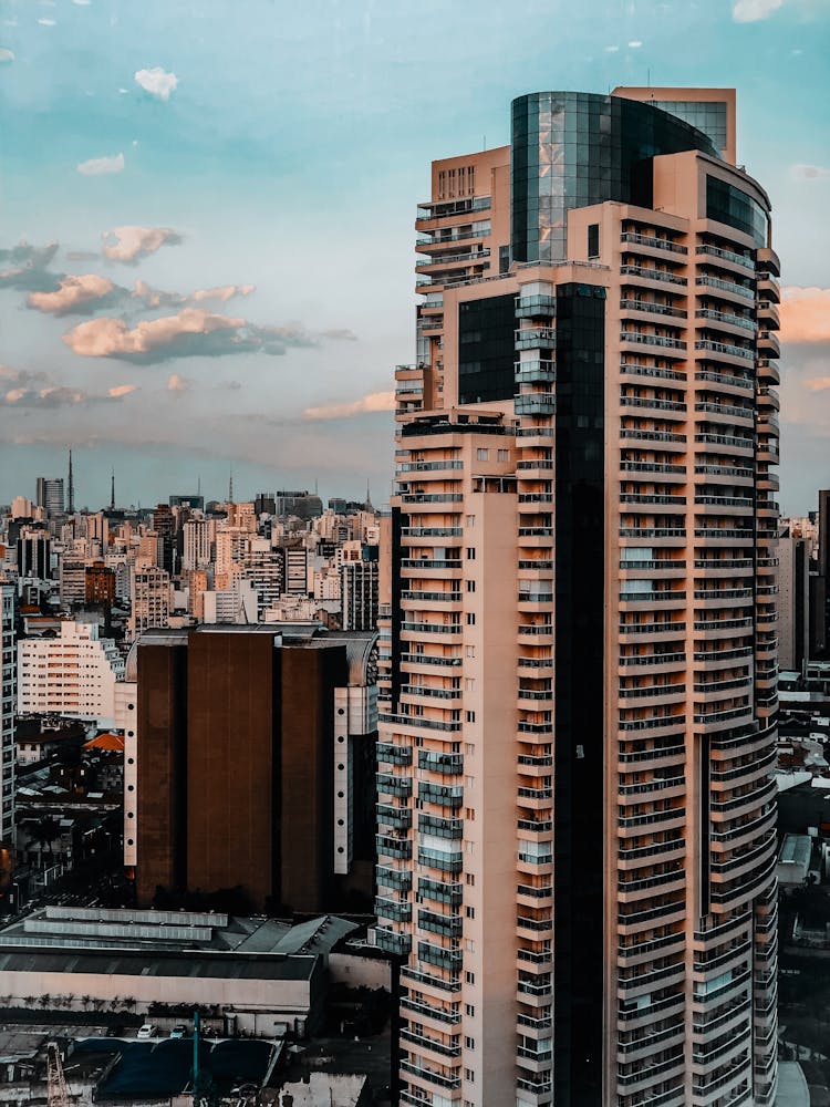 High Rise Building In Downtown Sao Paolo