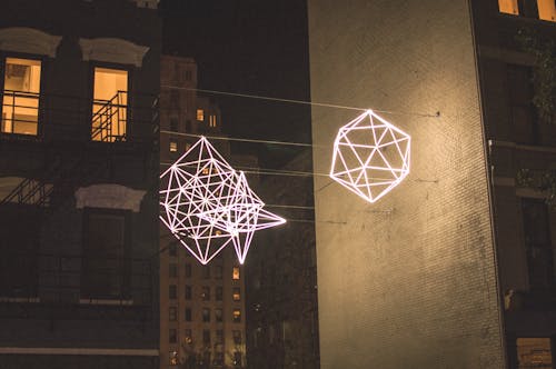 Kostnadsfri bild av abstrakt konst, neonljus, stad
