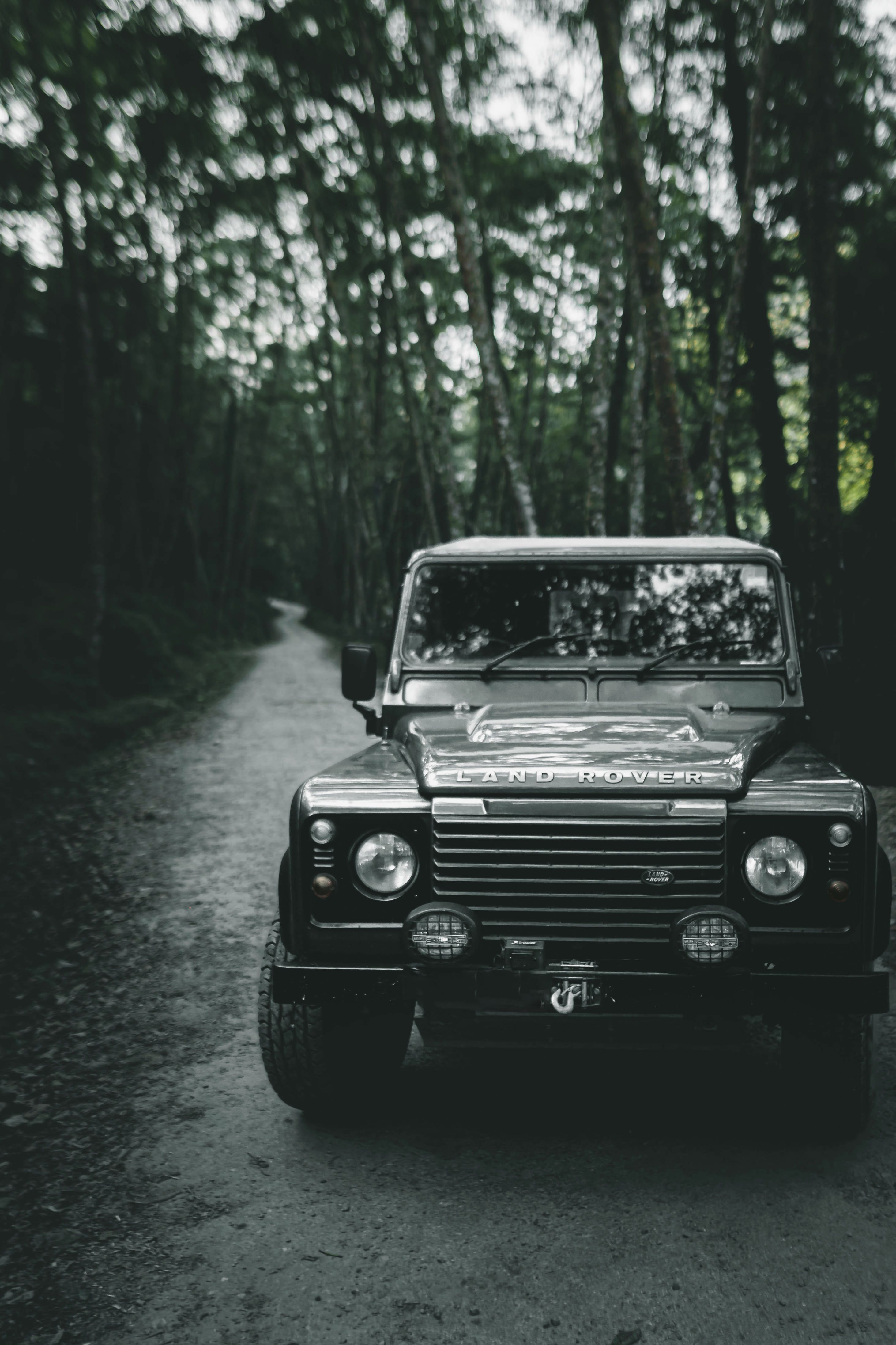 Classic Land Rover on Forest Trail in Nepal · Free Stock Photo