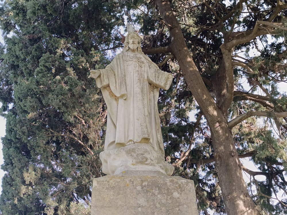 monumento al sagrado corazón de jesús en la sierra de San Cristóbal