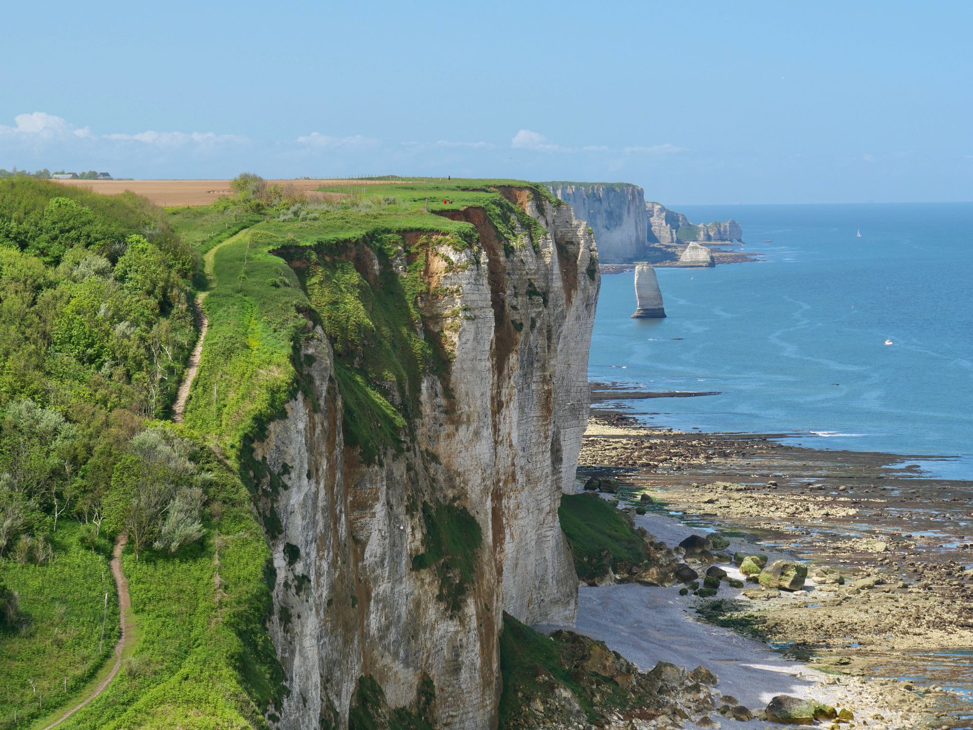 Scenic View of Etretat Cliffs in Normandy · Free Stock Photo