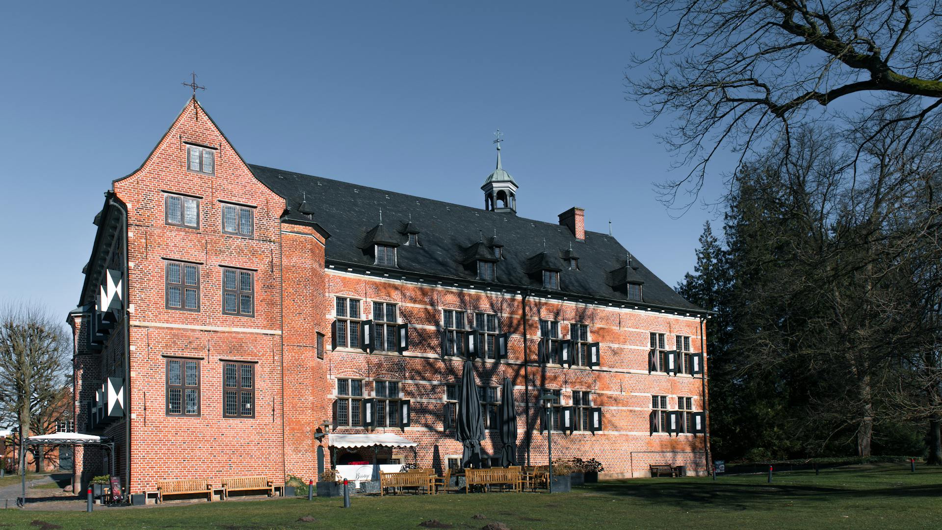 Charming historic brick castle in Reinbek, Schleswig-Holstein, perfect for city trips.