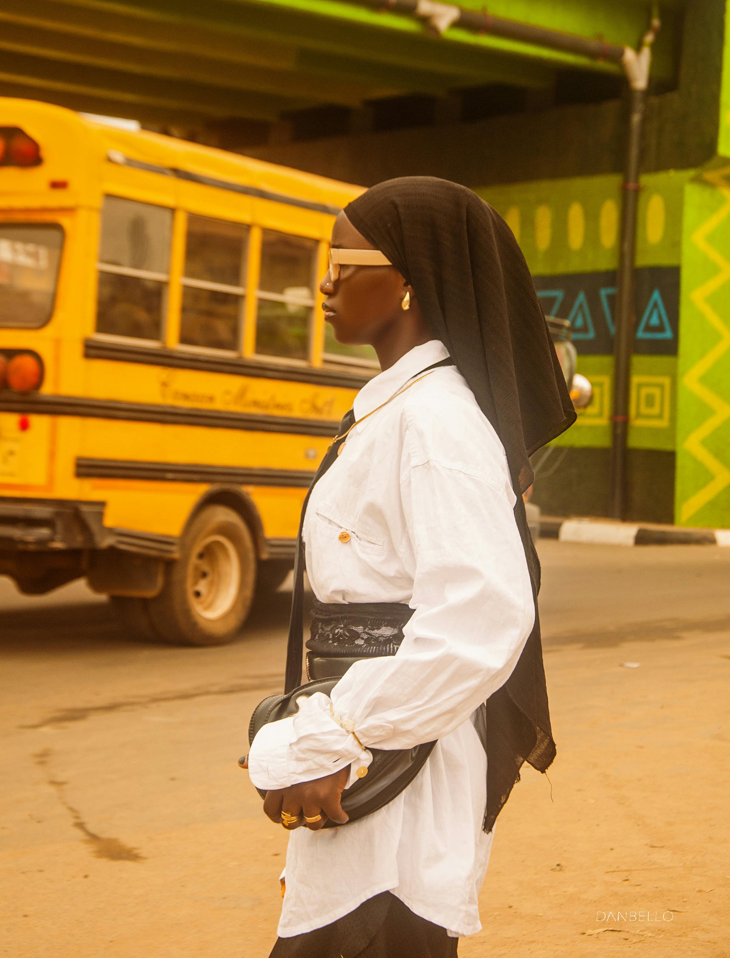 stylish urban scene in lagos nigeria