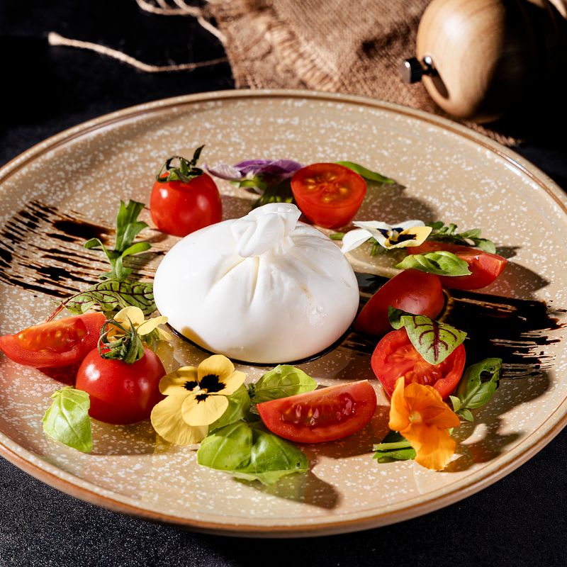 Italian Burrata and Roasted Cherry Tomato Dip