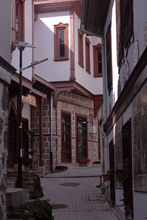 Free Explore the historic streets of Hamamönü, Ankara with beautiful traditional architecture. Stock Photo