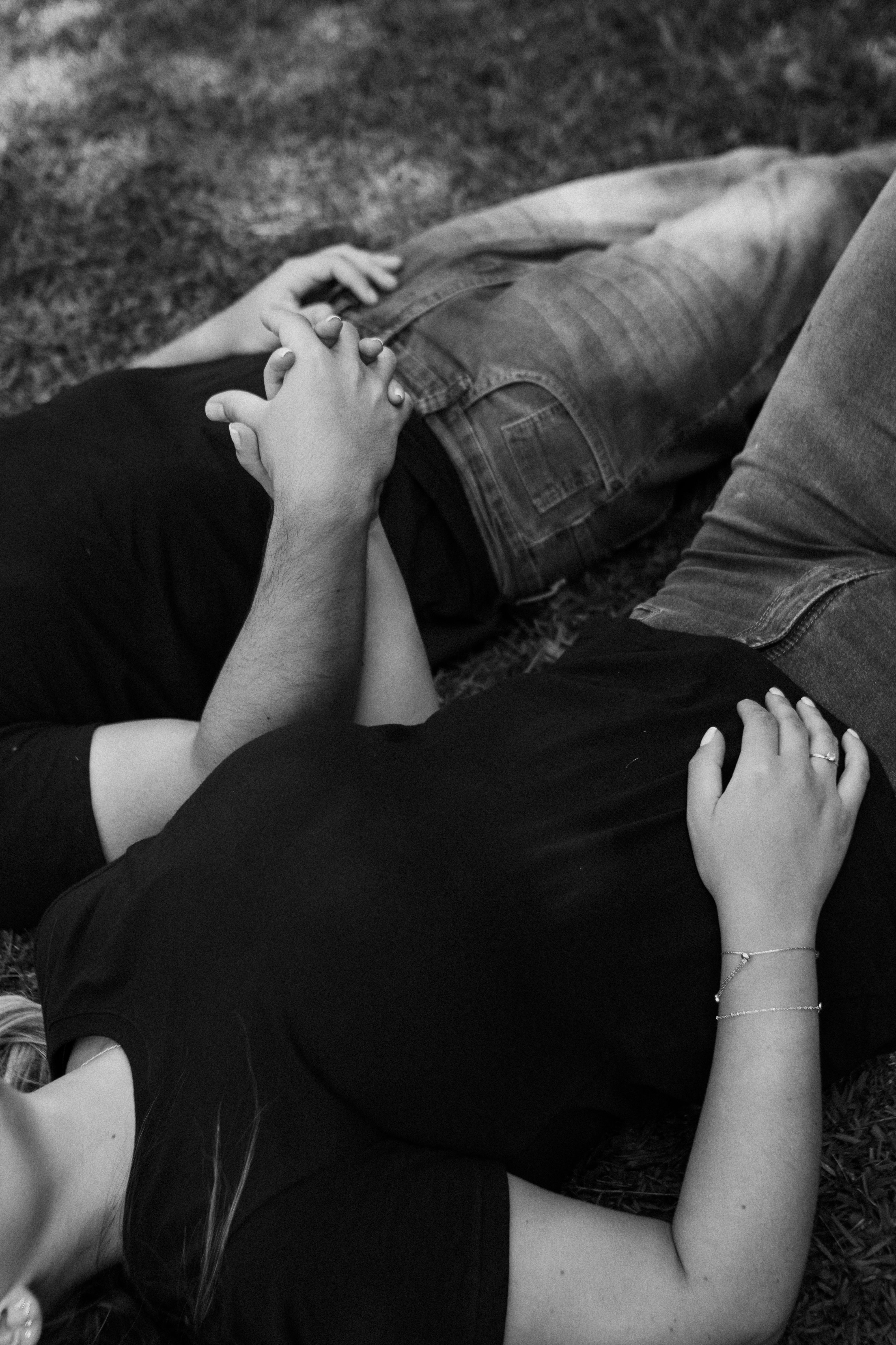 Black and White Photo of Couple Holding Hands · Free Stock Photo