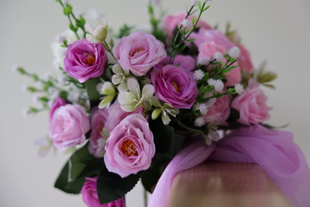 Composition florale Jardin Secret, univers romantique