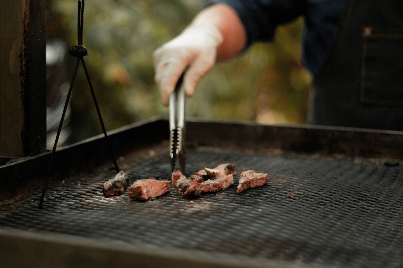 Barbecue utilisé en plein air