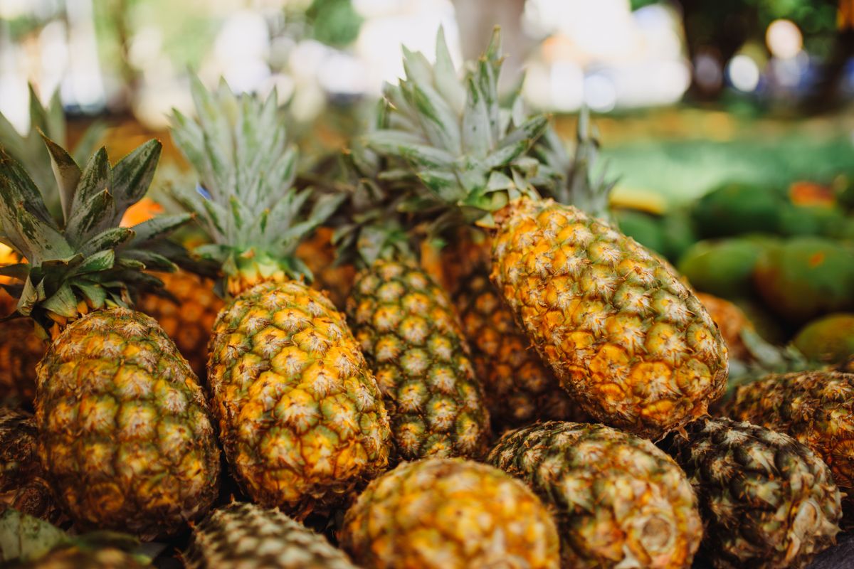 Fresh pineapples