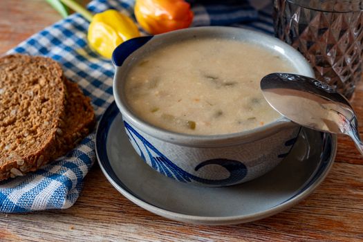 Velouté de lentilles vertes françaises
