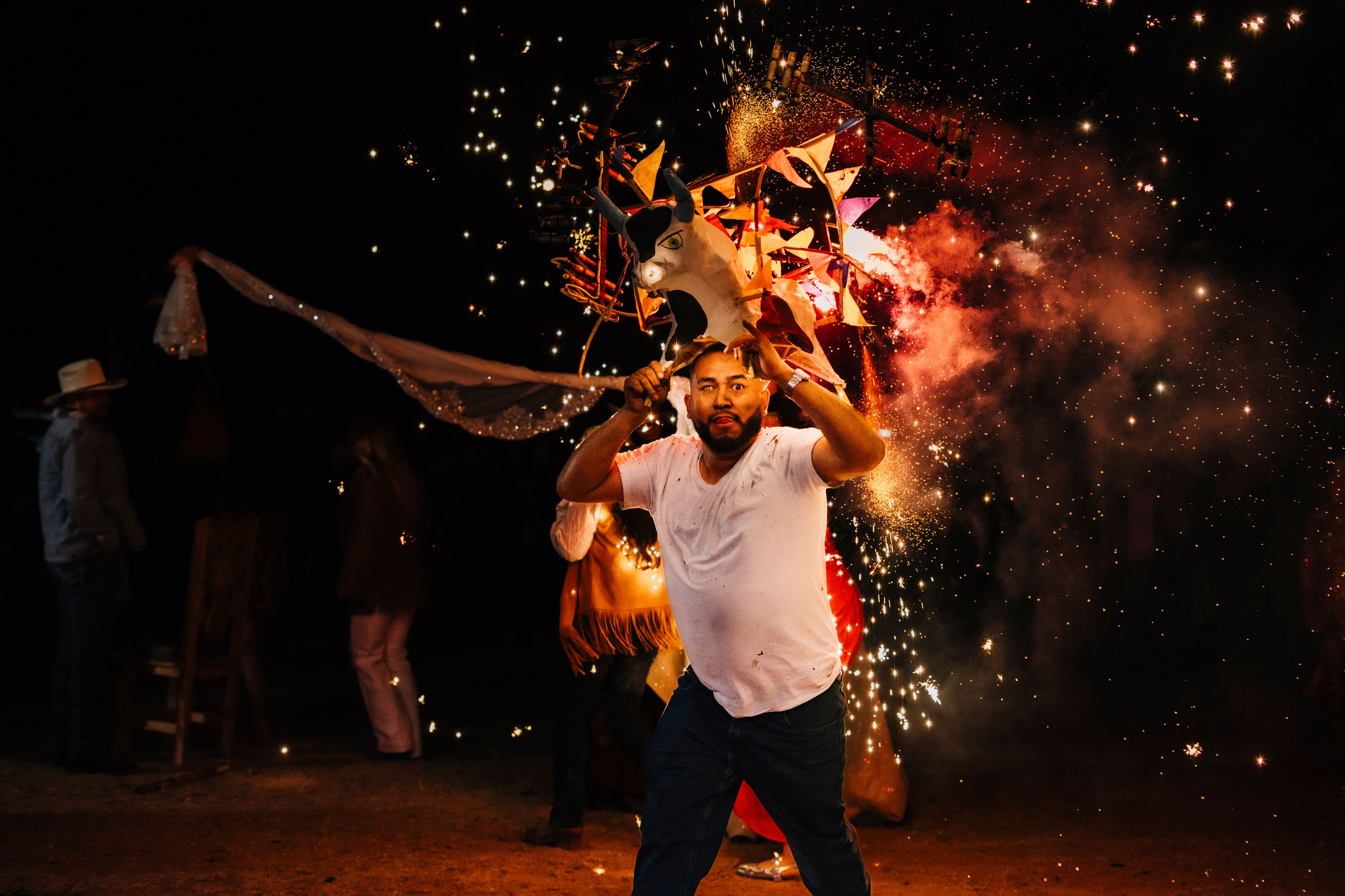 Vibrant Festival Celebration with Fireworks Display · Free Stock Photo