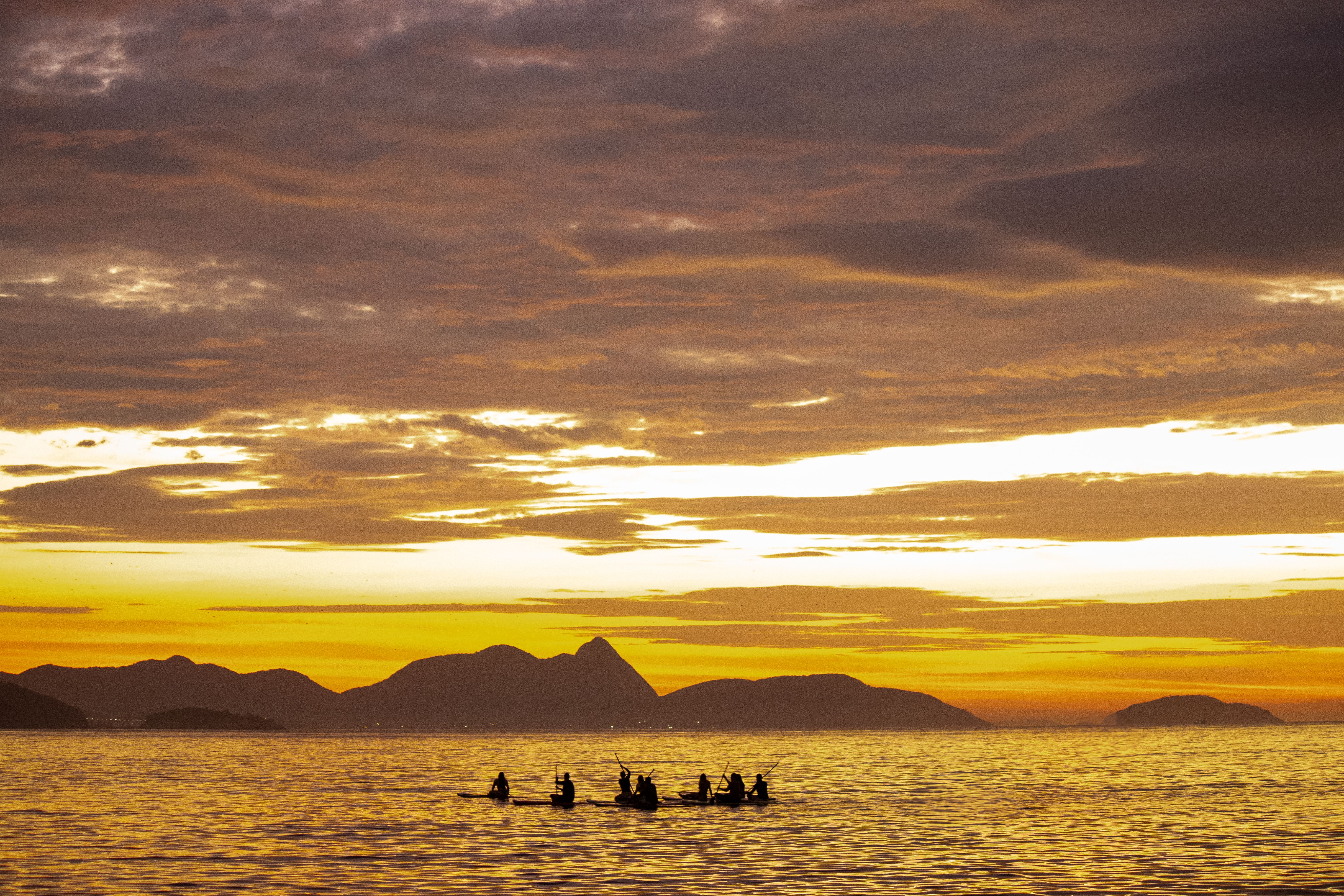 Kayak dans la baie de Guanabara avec guide