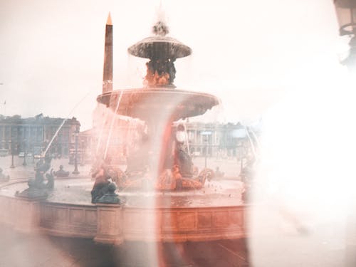 Water Fountain Under White Sky