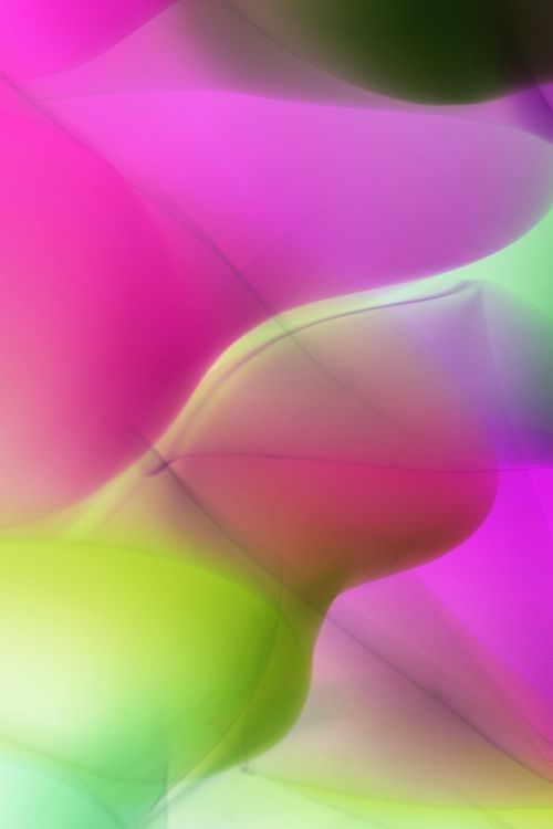 Free Vibrant abstract art with pink and green fluid shapes and soft gradients. Stock Photo