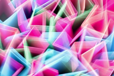 Colorful abstract geometric patterns in bright neon lights creating a — Photo by Landiva  Weber on Pexels