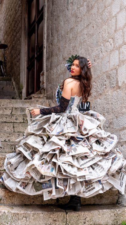 fashion newspaper dress The Fashion Historian: Sustainable Fashion