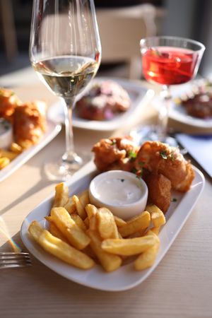 Beer-Battered Fish and Chips