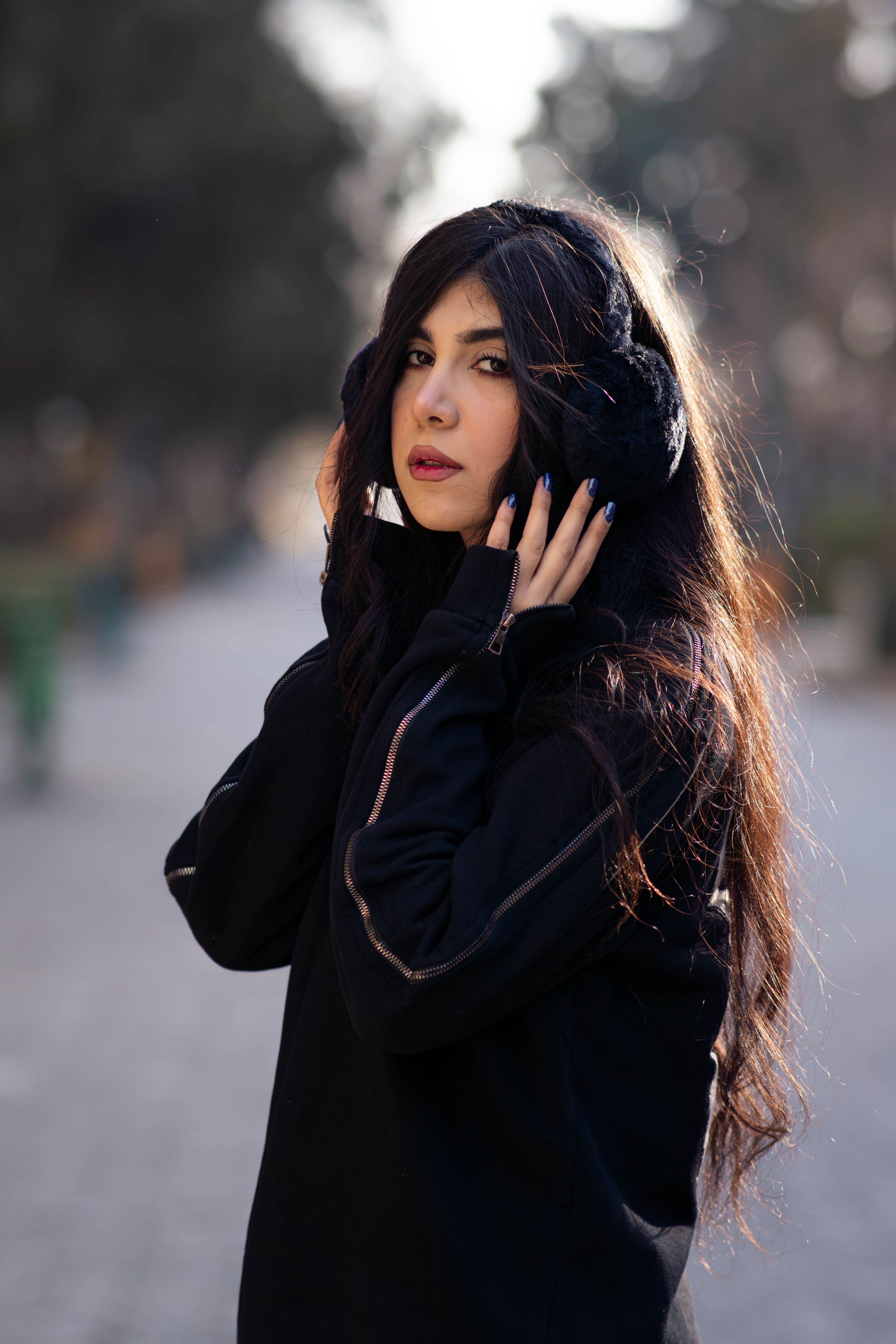 Portrait of a Woman in Tehran Park · Free Stock Photo
