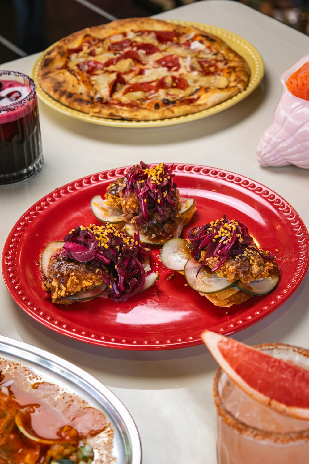 Veggie Delight Pizza Tacos