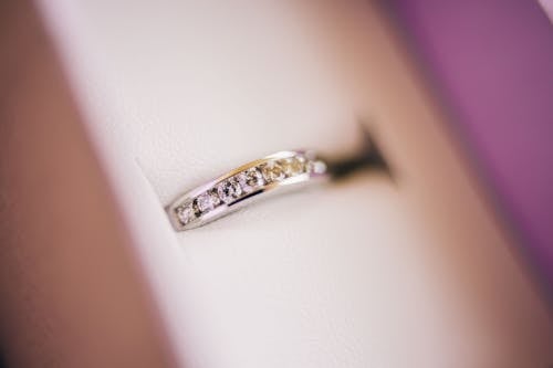 Macro Photo Of Diamond Ring