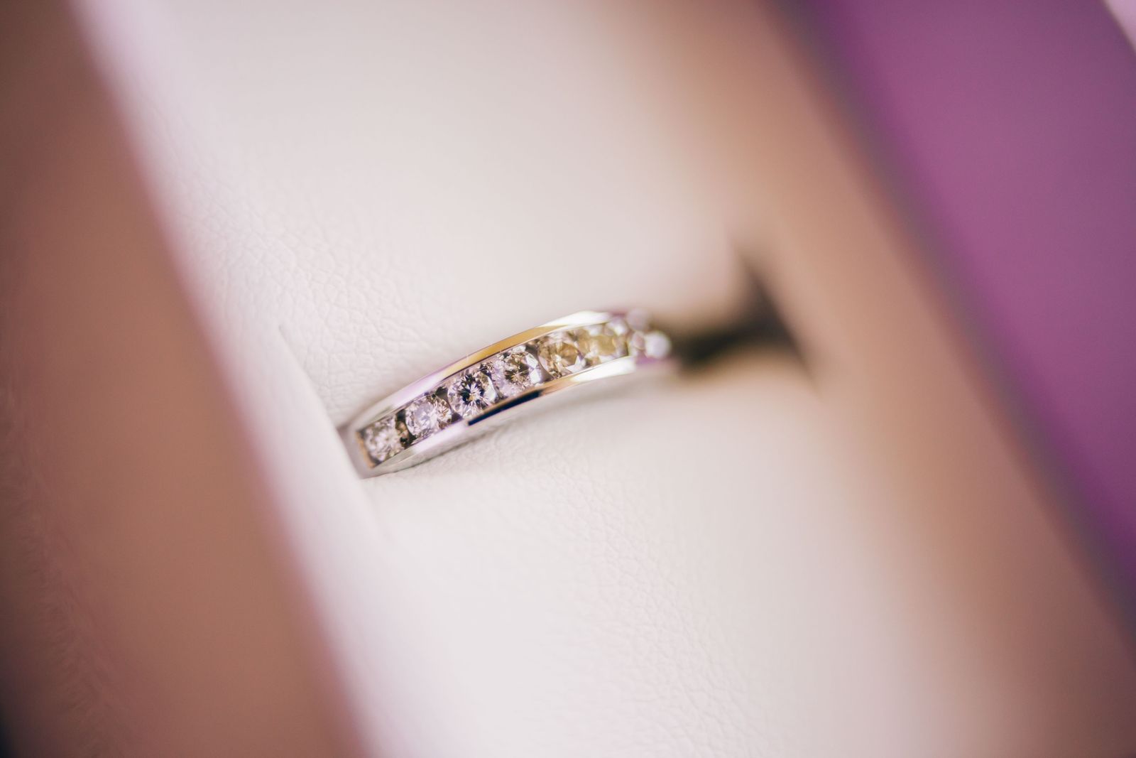 A diamond ring close up