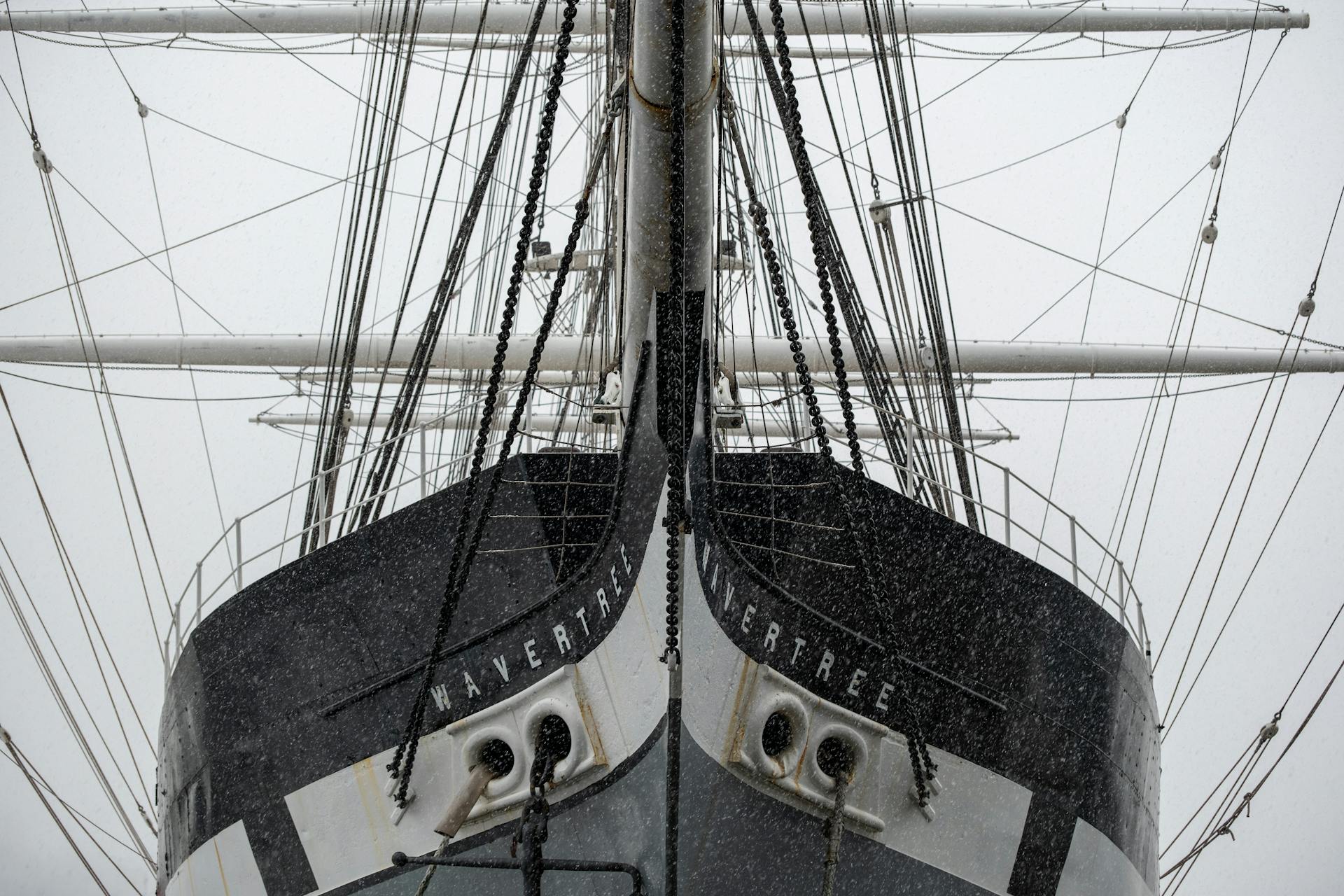 Wavertree Ship in the Snow