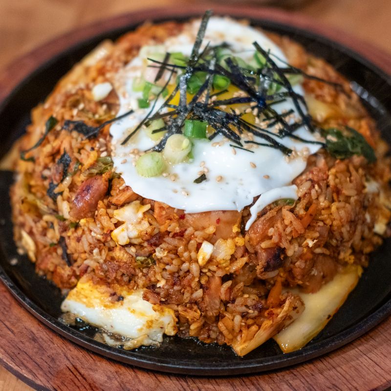 Korean Crispy Rice and Kimchi Juice Rice