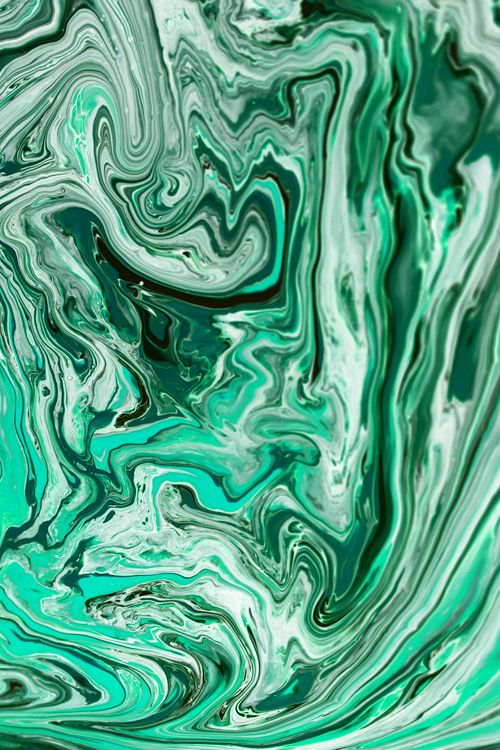 Free Vibrant abstract background with green marble swirl patterns and fluid art design. Stock Photo