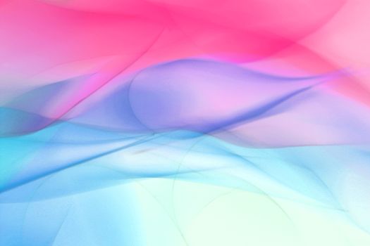 Abstract art with flowing pastel waves in pink, blue, and purple hues, creating a soothing visual.