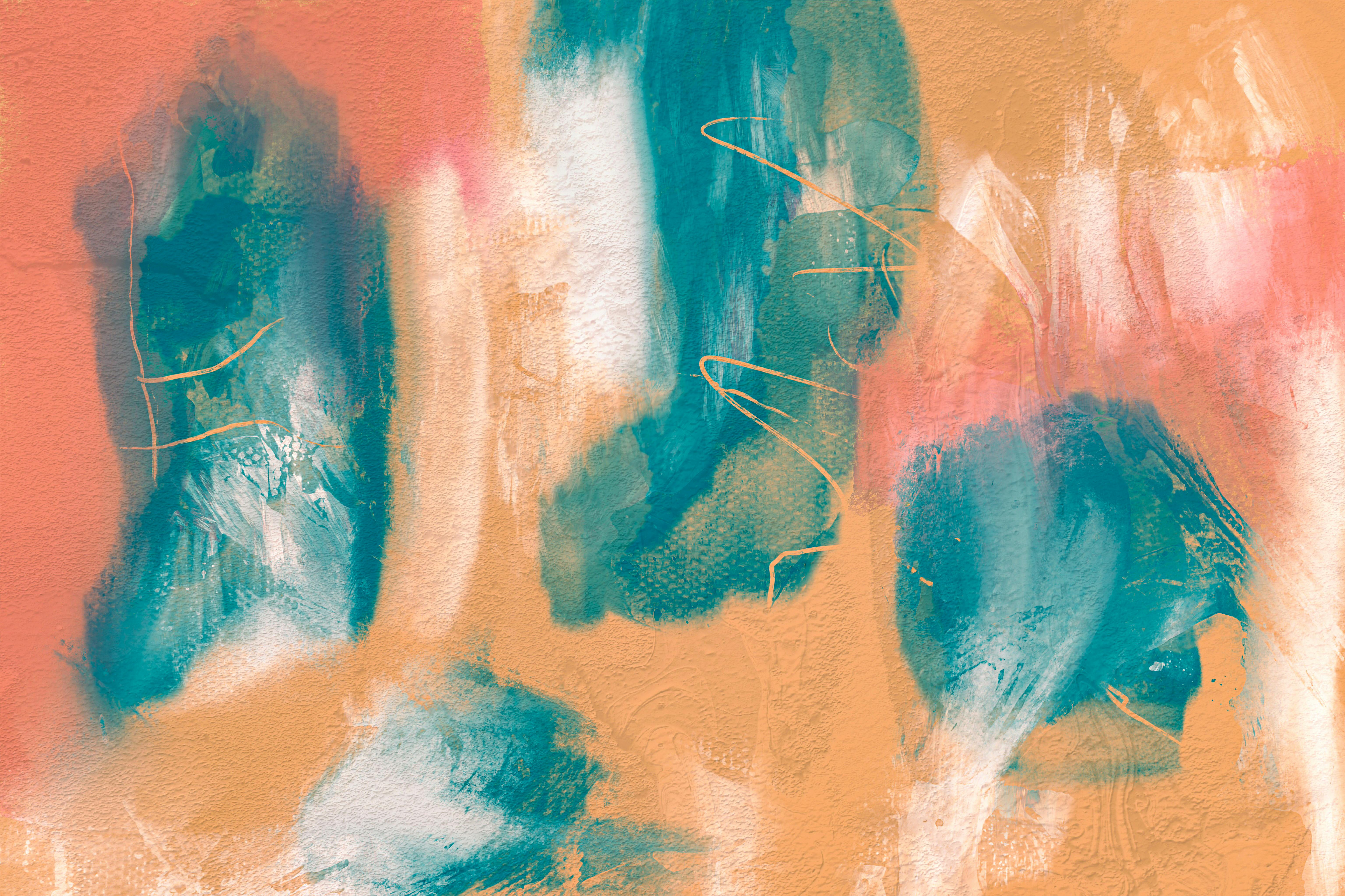 Gratis Arte astratta dinamica che fonde colori vivaci e texture audaci in uno stile espressionista moderno. Foto a disposizione