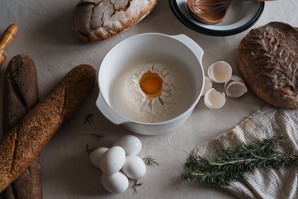 Herb-Infused Sourdough Baguette