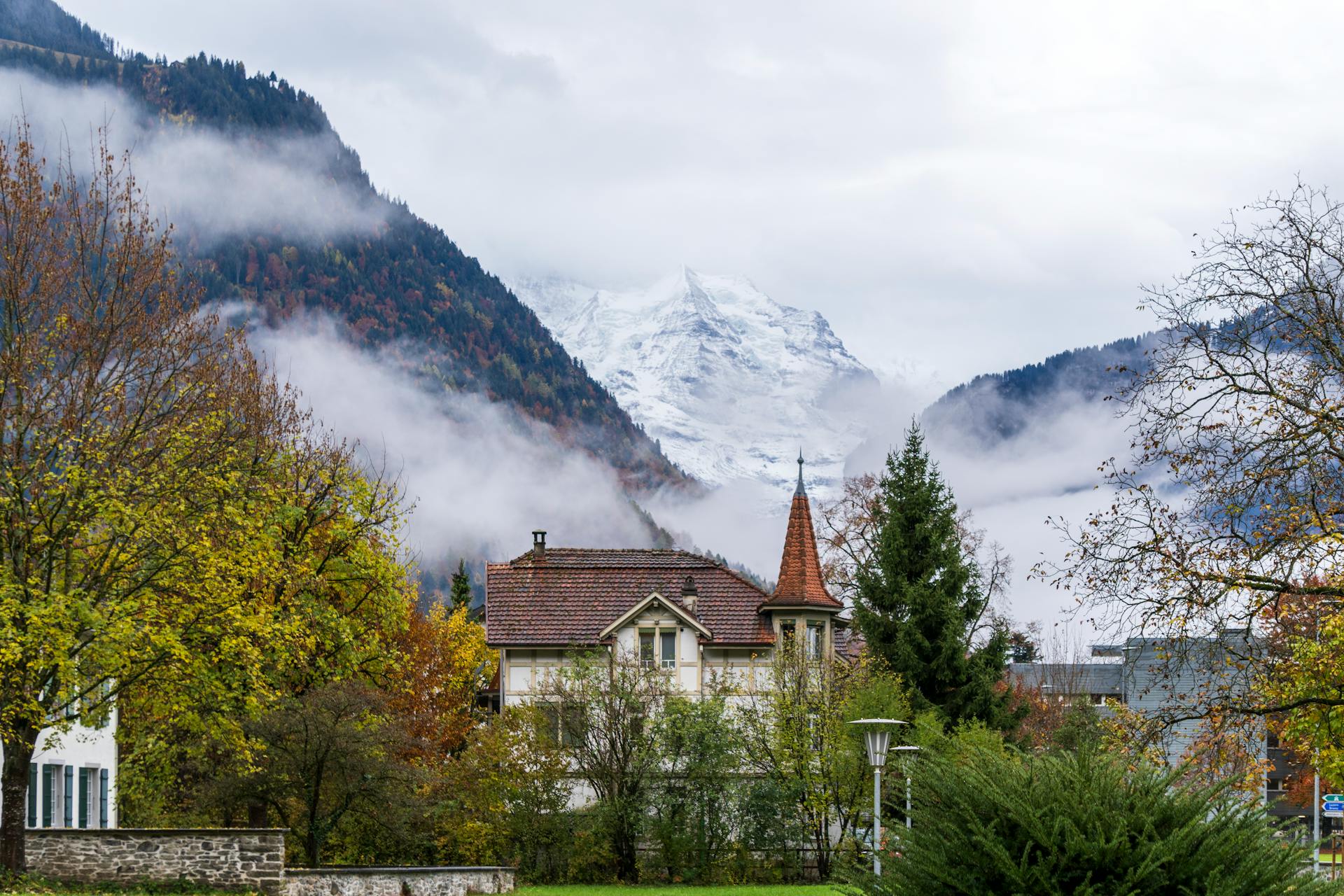 Alpine scenery Interlaken landscape