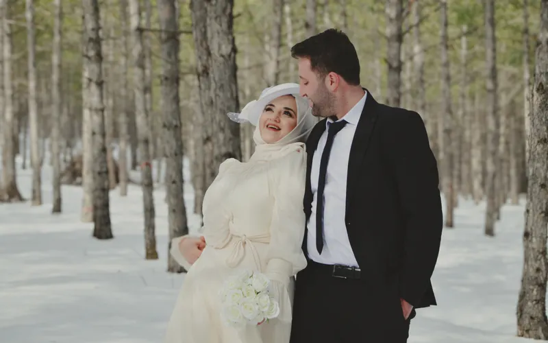 vestido novia invierno mikado satén duquesa abrigado