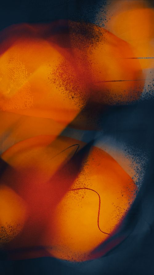 Free A captivating abstract art piece featuring vivid orange and dark tones, creating a modern and dynamic aesthetic. Stock Photo