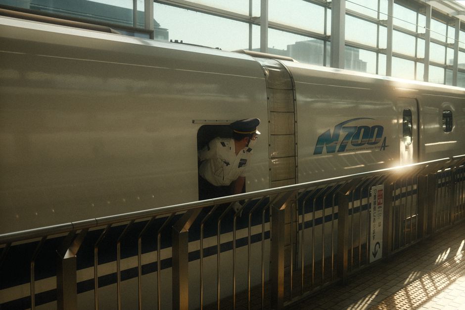 Sleek interior of a G-series high-speed train in China, showing comfortable seating