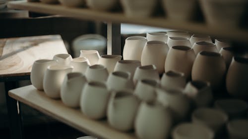 Photo Of Pots On Shelves