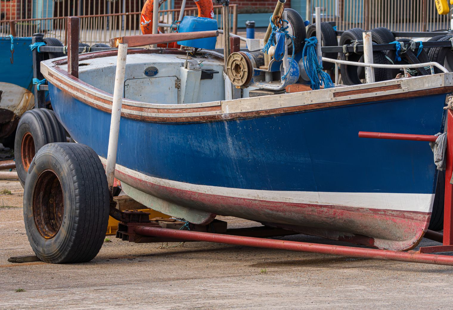 Embsay — belongings being loaded for transport to storage