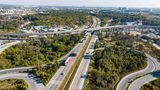 A highway interchange from above, Bengaluru