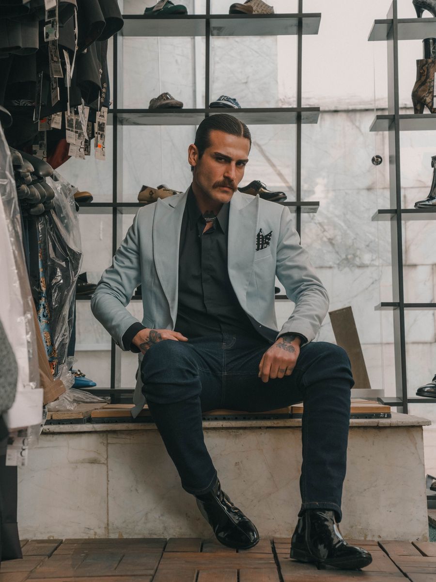 Grey Waistcoat Set