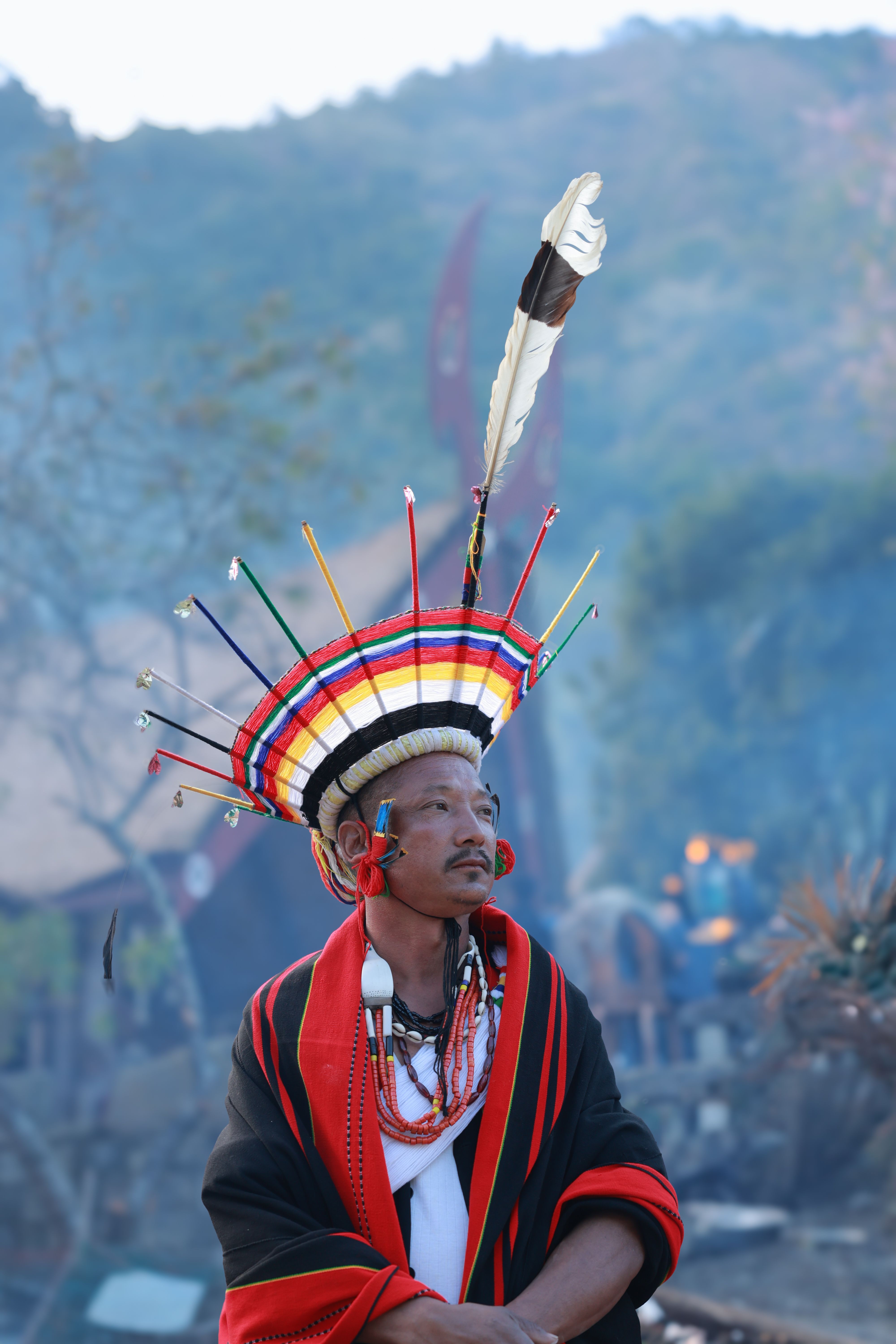 Traditional Naga Tribal Attire in Nagaland Festival · Free Stock Photo