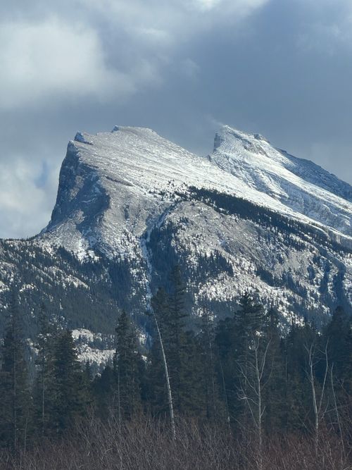Free Stunning view of Mount Rundle in Banff National Park, Alberta, Canada. Stock Photo