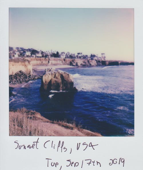 Δωρεάν στοκ φωτογραφιών με oceanshore, polaroid, vintage