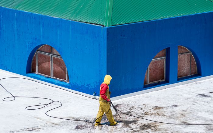 Concrete cleaning power washing Algonac MI