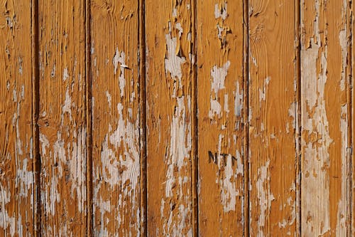 Photographie Macro De Planches De Bois Rustique Brun